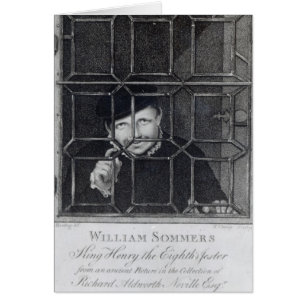 William Sommers som inristas av R. Klämma fast, Hälsningskort