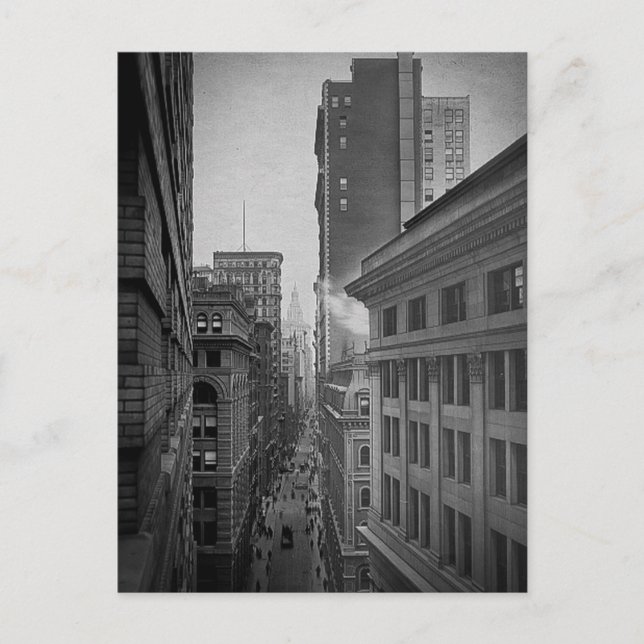 William Street North från Exchange Ställe New York Vykort (Framsida)