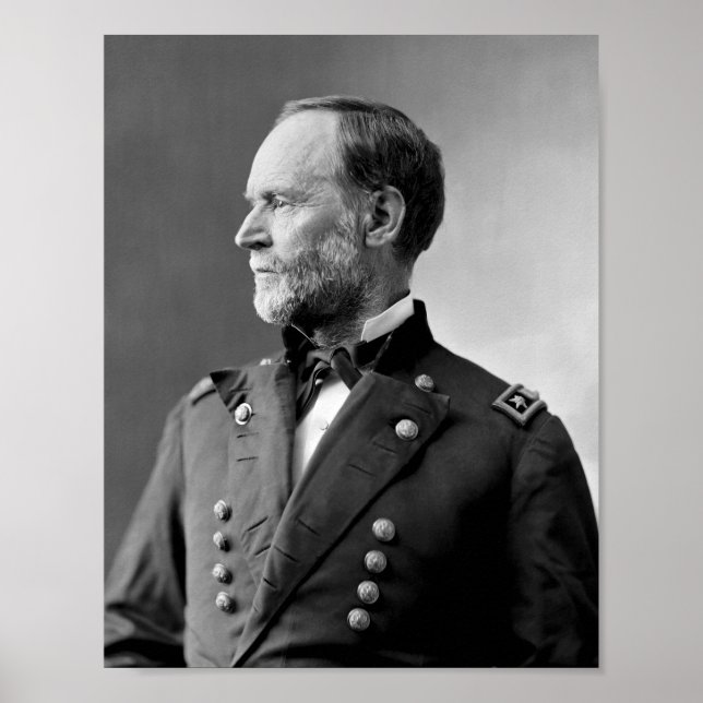 William Tecumseh Sherman Porträtt Poster (Framsidan)