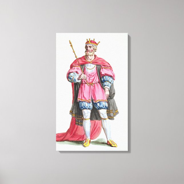 William the Conqueror (1027-87), från Receuil des Canvastryck (Framsida)