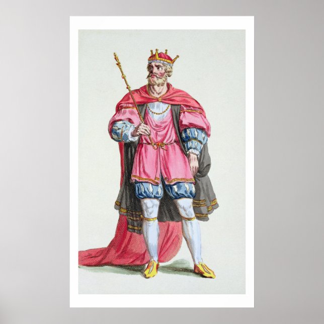 William the Conqueror (1027-87), från Receuil des Poster (Framsidan)