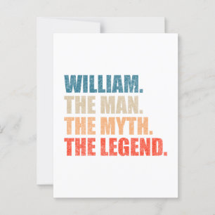 William the Man the Myth the Legend Vykort
