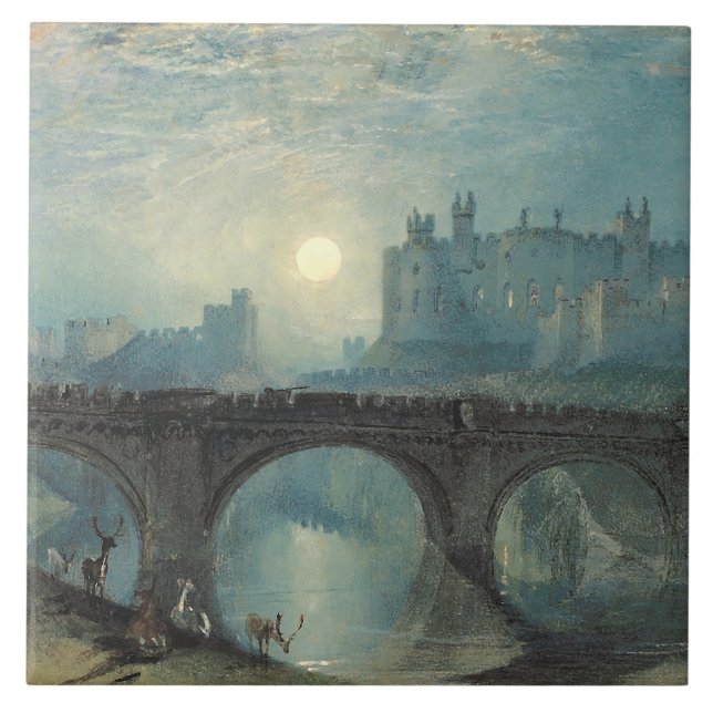 William Turner Alnwick Castle Kakelplatta (Framsidan)