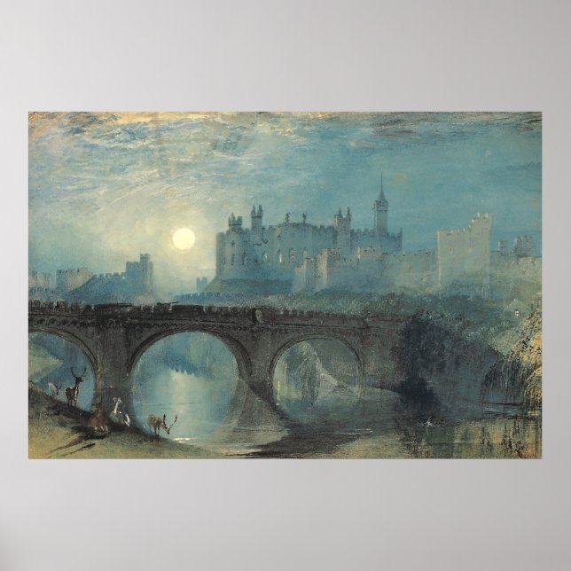William Turner Alnwick Castle Poster (Framsidan)