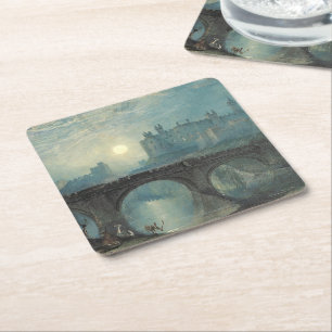 William Turner Alnwick Castle Underlägg Papper Kvadrat