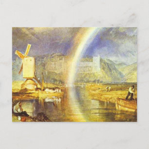 william turner arundel castle, med regnbåge c 1824 vykort
