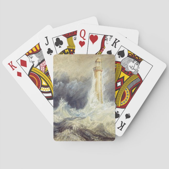William Turner - Bell Rock Lighthouse Casinokort (Baksidan)