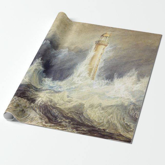 William Turner - Bell Rock Lighthouse Presentpapper (Utrullad)