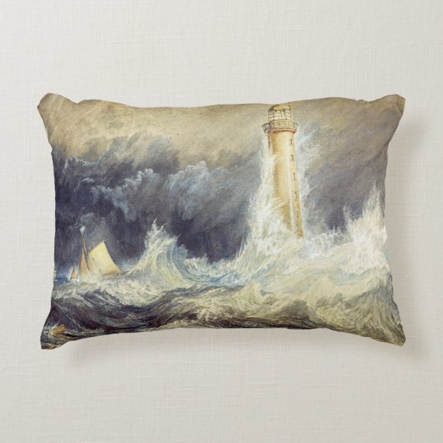 William Turner - Bell Rock Lighthouse Prydnadskudde (Framsidan)