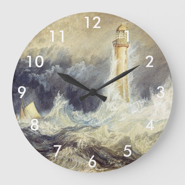William Turner - Bell Rock Lighthouse Stor Klocka (Framsida)