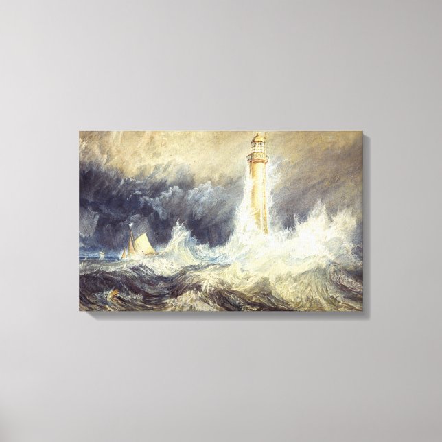 William Turner - Bell Sten Lighthouse Canvastryck (Framsida)