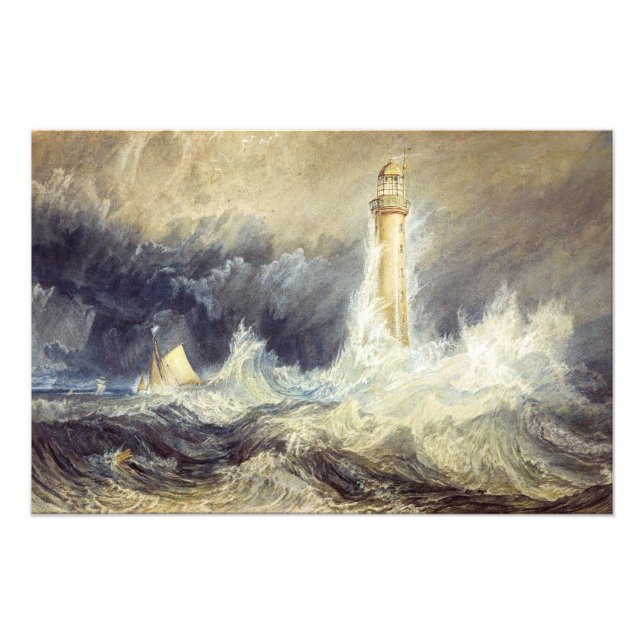 William Turner - Bell Sten Lighthouse Fototryck (Framsidan)