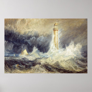 William Turner - Bell Sten Lighthouse Poster