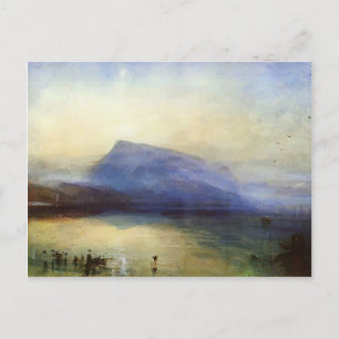 William Turner- Blue Rigi Sjö of Lucerne Sunrise Vykort