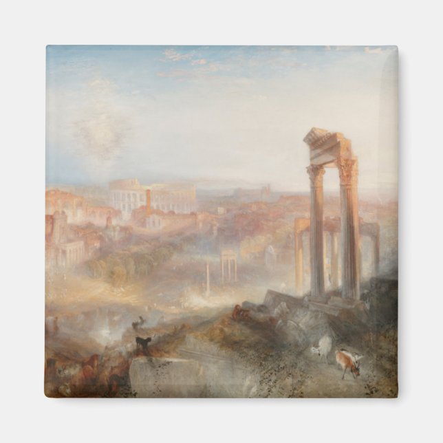 William Turner British - Modern Rom-Campo Vaccino Magnet (Framsidan)
