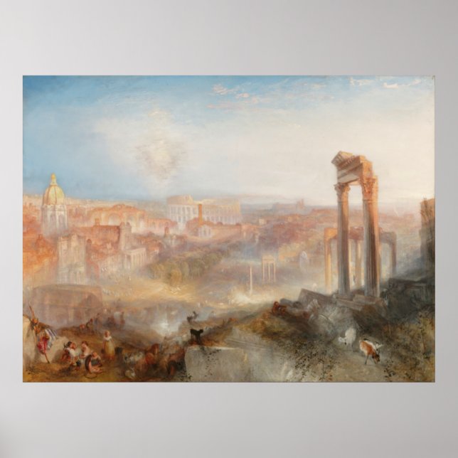 William Turner British - Modern Rom-Campo Vaccino Poster (Framsidan)