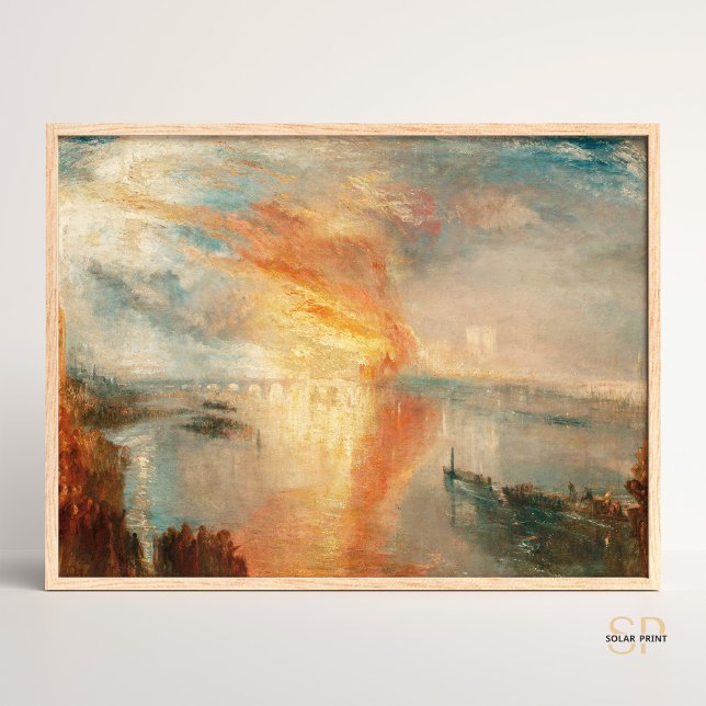 William Turner Burning av House Parliament Poster (Skapare uppladdad)