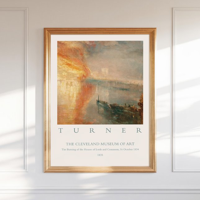 William Turner Burning Houses Lords Commons 1834 Poster (Skapare uppladdad)