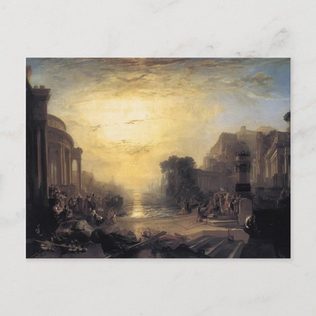 William Turner- Deklinje i det karthagiska riket Vykort (Framsida)