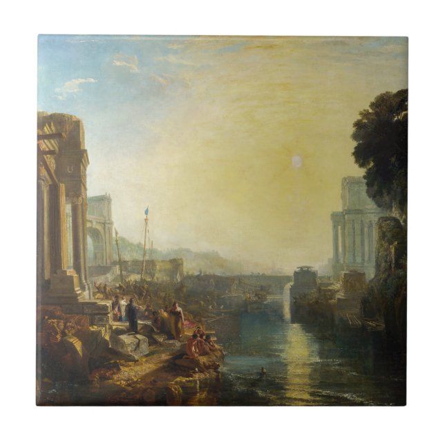 William Turner - Dido building Carthage Kakelplatta (Framsidan)