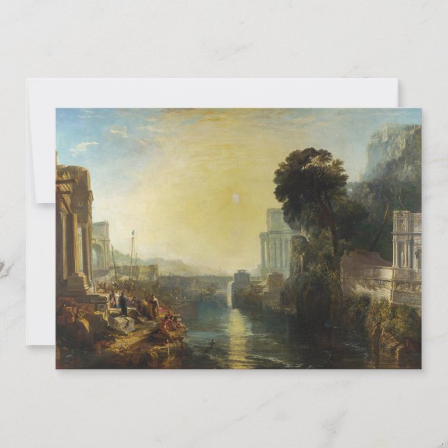 William Turner - Dido bygger Kartago Tack Kort (Framsida)
