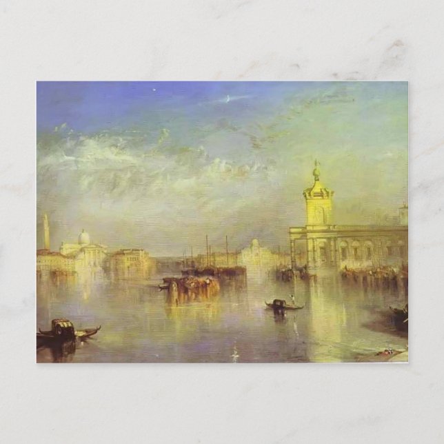 William Turner- Dogana, San Giorgio, Citella Vykort (Framsida)