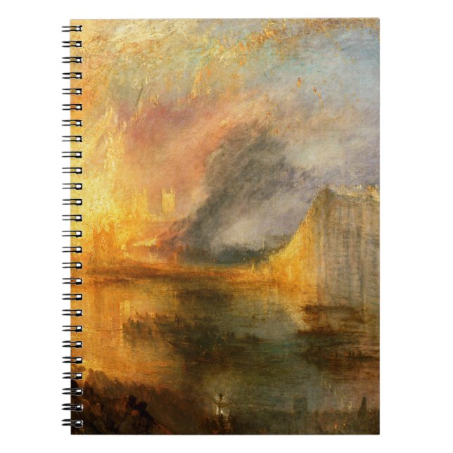 William Turner - Europaparlamentets bränning Anteckningsbok (Framsidan)