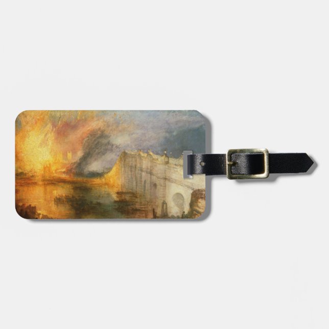 William Turner - Europaparlamentets bränning Bagagebricka (Horisontell Framsida)