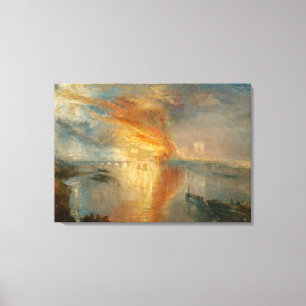 William Turner - Europaparlamentets bränning Canvastryck