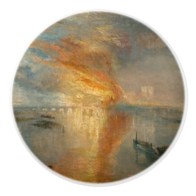 William Turner - Europaparlamentets bränning Knopp (Framsidan)