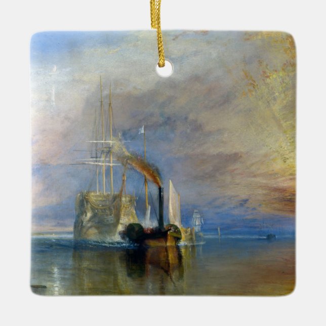 William Turner - Fighting Temeraire Julgransprydnad Keramik (Framsida)