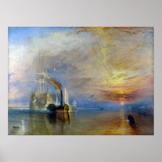 William Turner - Fighting Temeraire Poster (Framsidan)