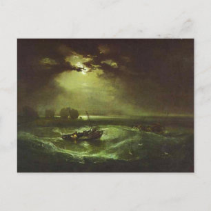 william turner - fiskare till havs vykort