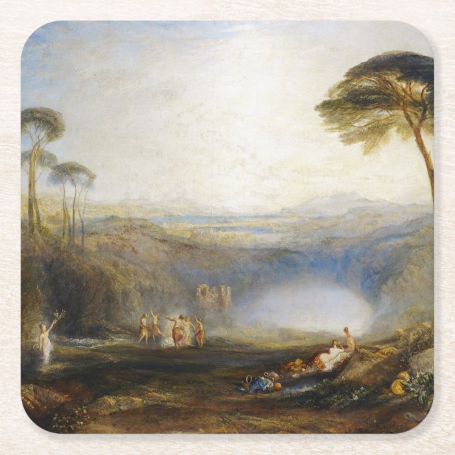 William Turner - Golden Bough Underlägg Papper Kvadrat (Framsidan)