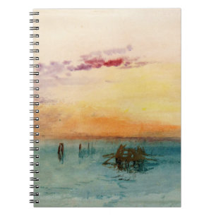 William Turner - Lagunen nära Venedig vid Sunset Anteckningsbok