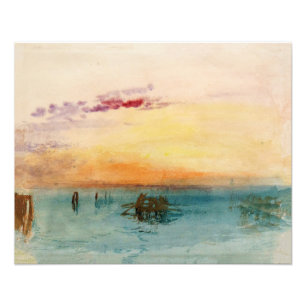 William Turner - Lagunen nära Venedig vid Sunset Fototryck