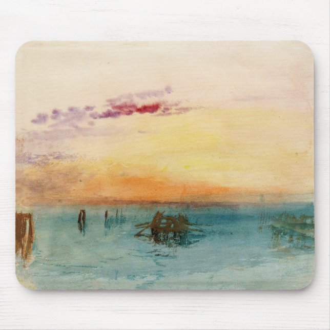 William Turner - Lagunen nära Venedig vid Sunset Musmatta (Framsidan)