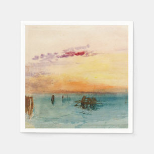 William Turner - Lagunen nära Venedig vid Sunset Pappersservett