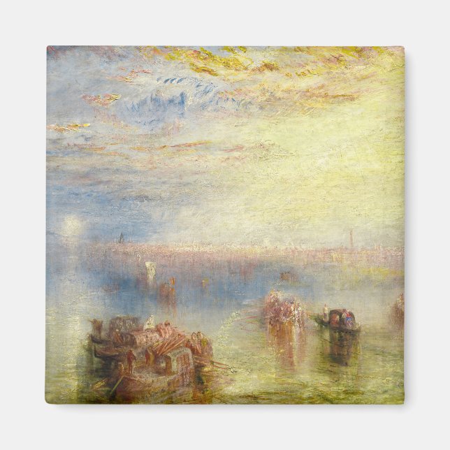 William Turner - Närmande till Venedig Magnet (Framsidan)