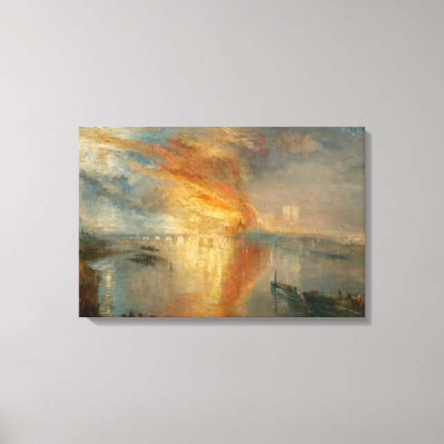 William Turner - Parlamentets brand Canvastryck (Framsida)