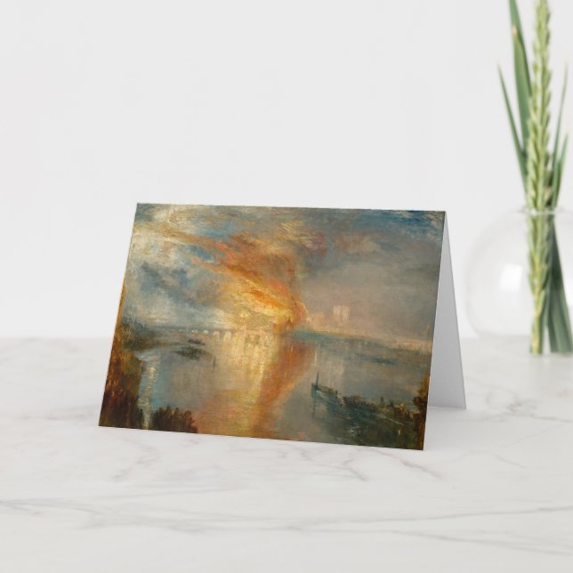 William Turner - Parlamentsbranden Kort (Framsida)