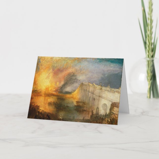 William Turner - Parlamentsbranden Kort (Framsida)