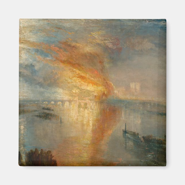 William Turner - Parlamentsbranden Magnet (Framsidan)