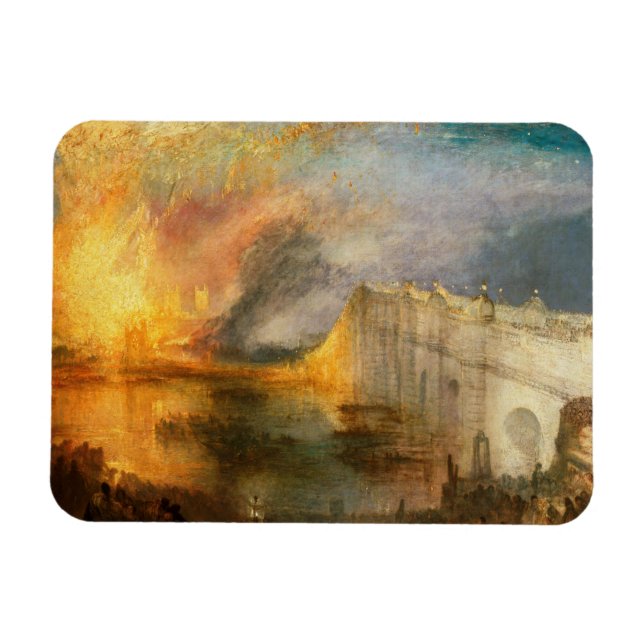 William Turner - Parlamentsbranden Magnet (Horisontell)