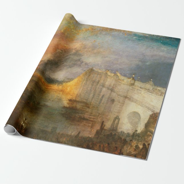 William Turner - Parlamentsbranden Presentpapper (Utrullad)