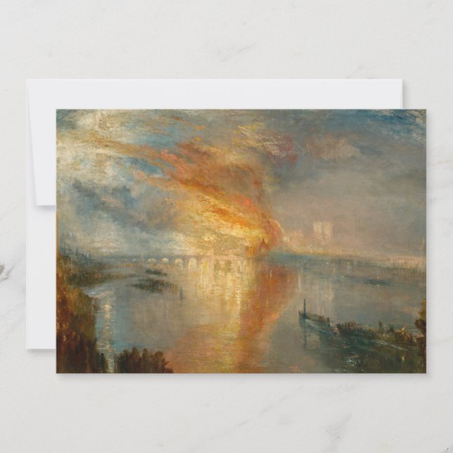 William Turner - Parlamentsbranden Tack Kort (Framsida)