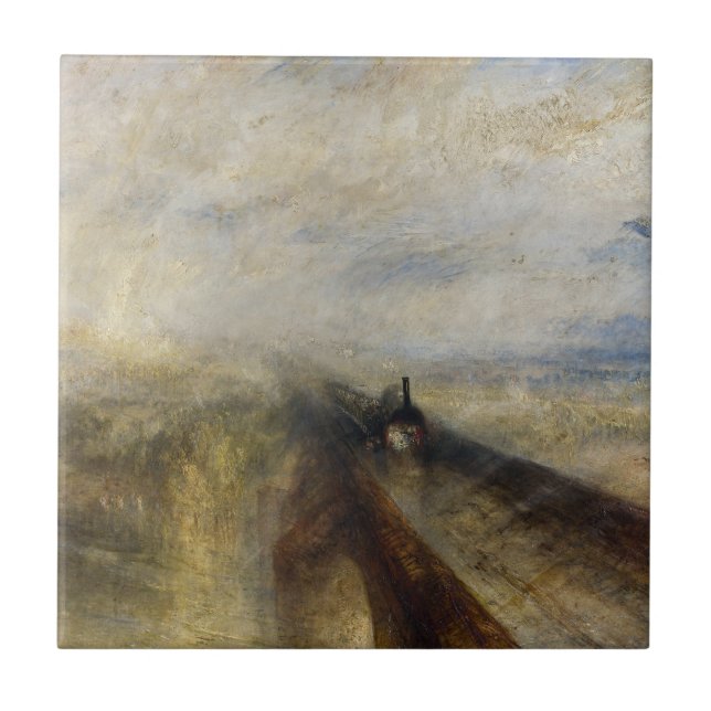 William Turner - Rain, Steam och Speed Kakelplatta (Framsidan)