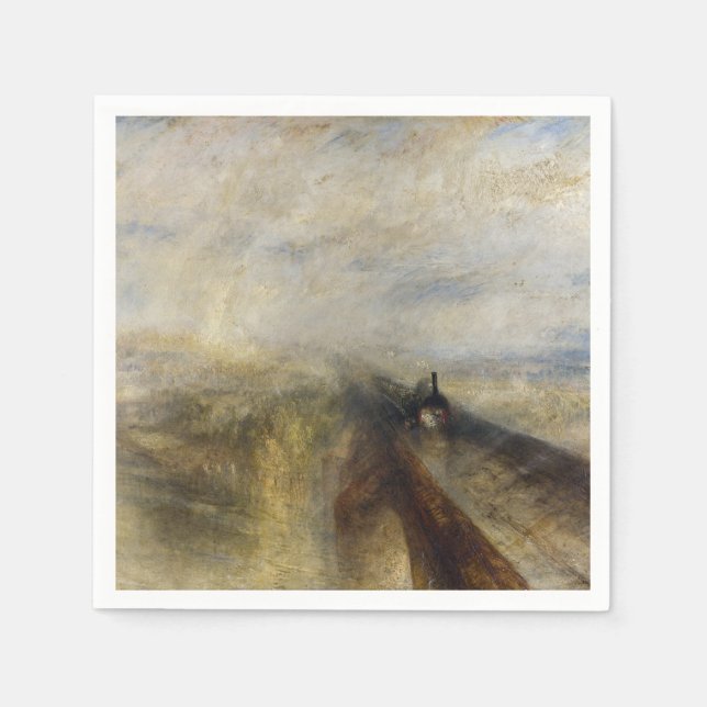William Turner - Rain, Steam och Speed Pappersservett (Framsidan)