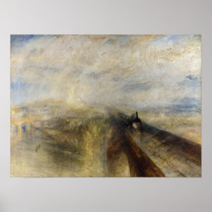 William Turner - Rain, Steam och Speed Poster