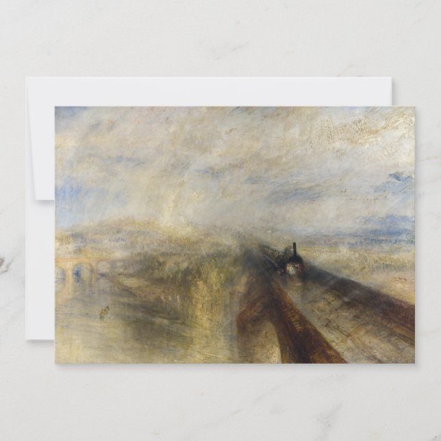 William Turner - Rain, Steam och Speed Tack Kort (Framsida)